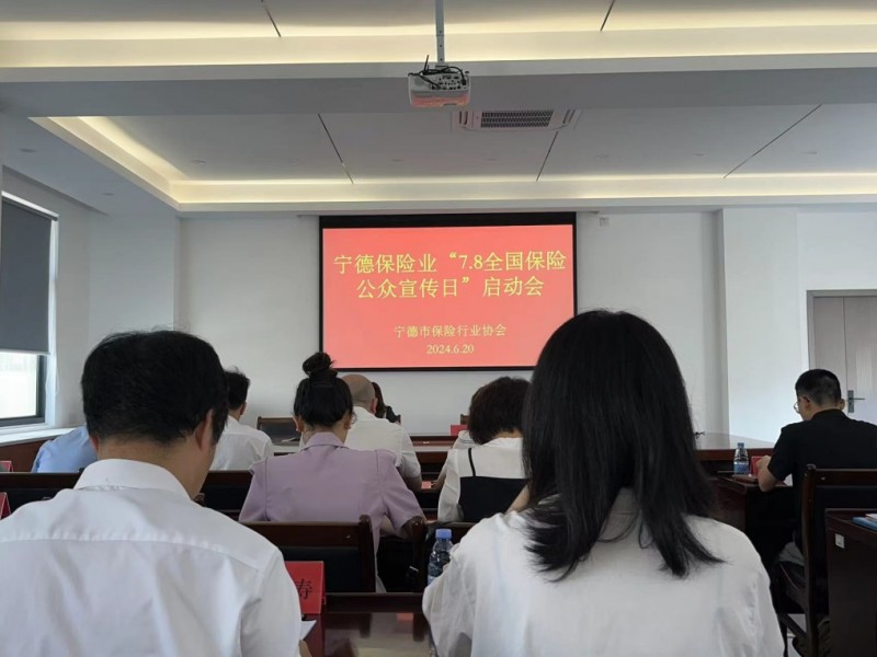 中国人寿宁德分公司参加宁德保险行业协会“7.8全国保险公众宣传日”启动会